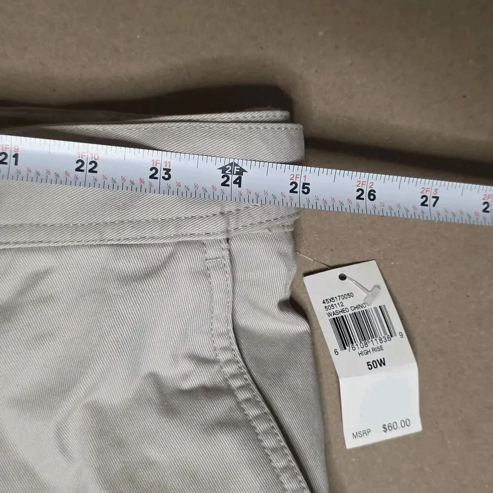 IZOD Shorts Men 50 Beige Flat Front Saltwater The Washed Chino Short 10.5 Inseam